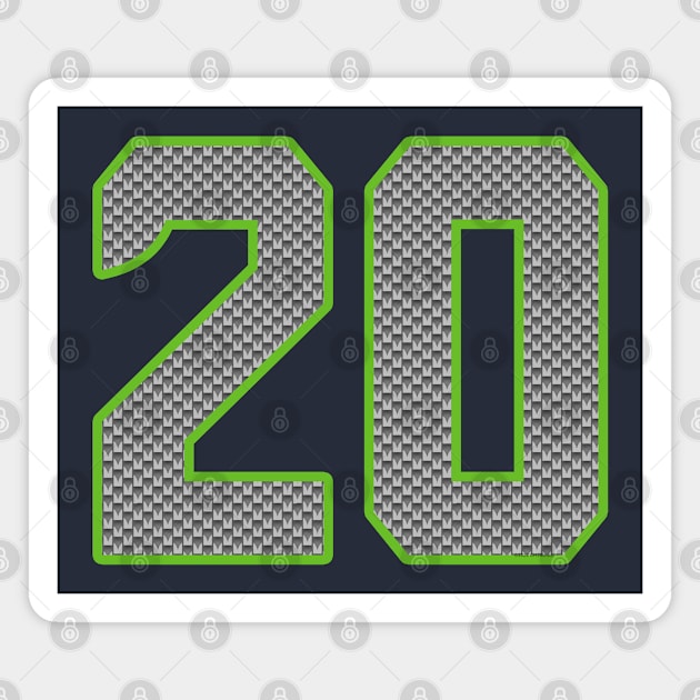 Seattle Seahawks 20 by CH3Media Magnet by CH3Media